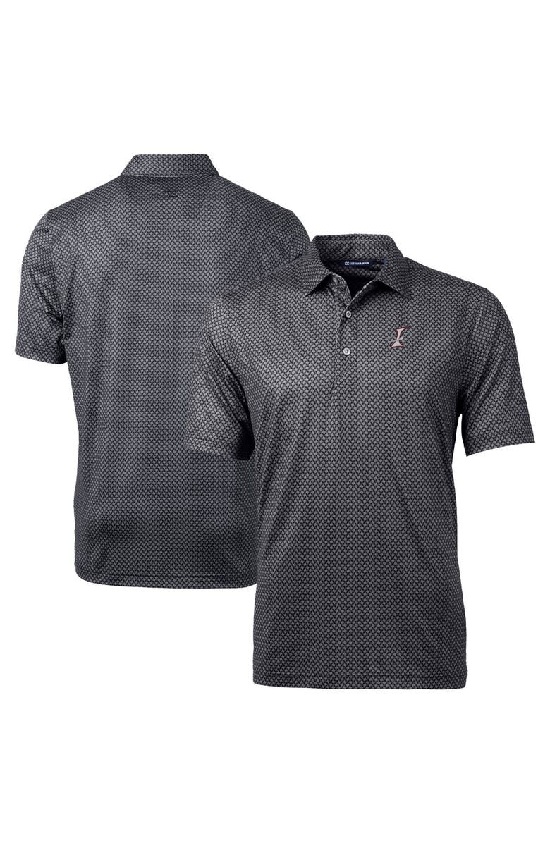 Cutter & Buck Men's Cutter & Buck Black Albuquerque Isotopes Pike Banner Print Stretch Polo, Main, color, 