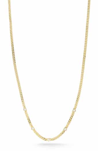 Heart Curb Chain Necklace