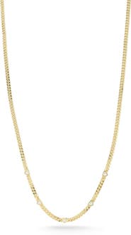 CHLOE AND MADISON Heart Curb Chain Necklace