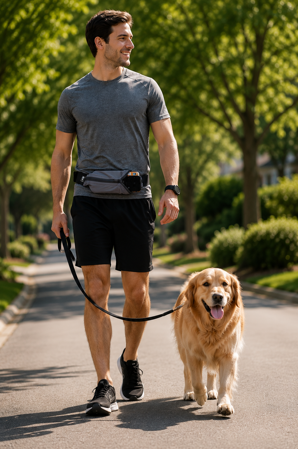 The Original Running Belt, Alternate, color, Anthracite