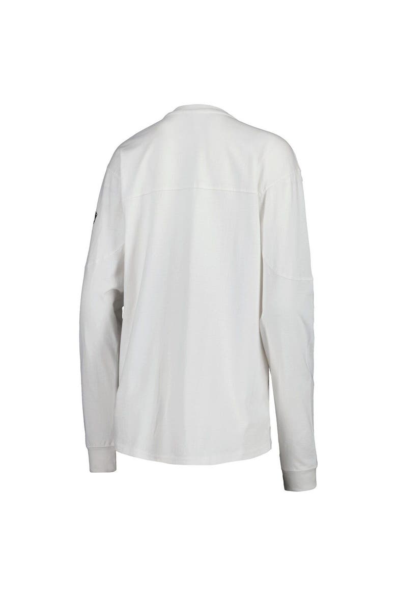Women's Pressbox White Northeastern Huskies Edith Long Sleeve T-Shirt, Alternate, color, White