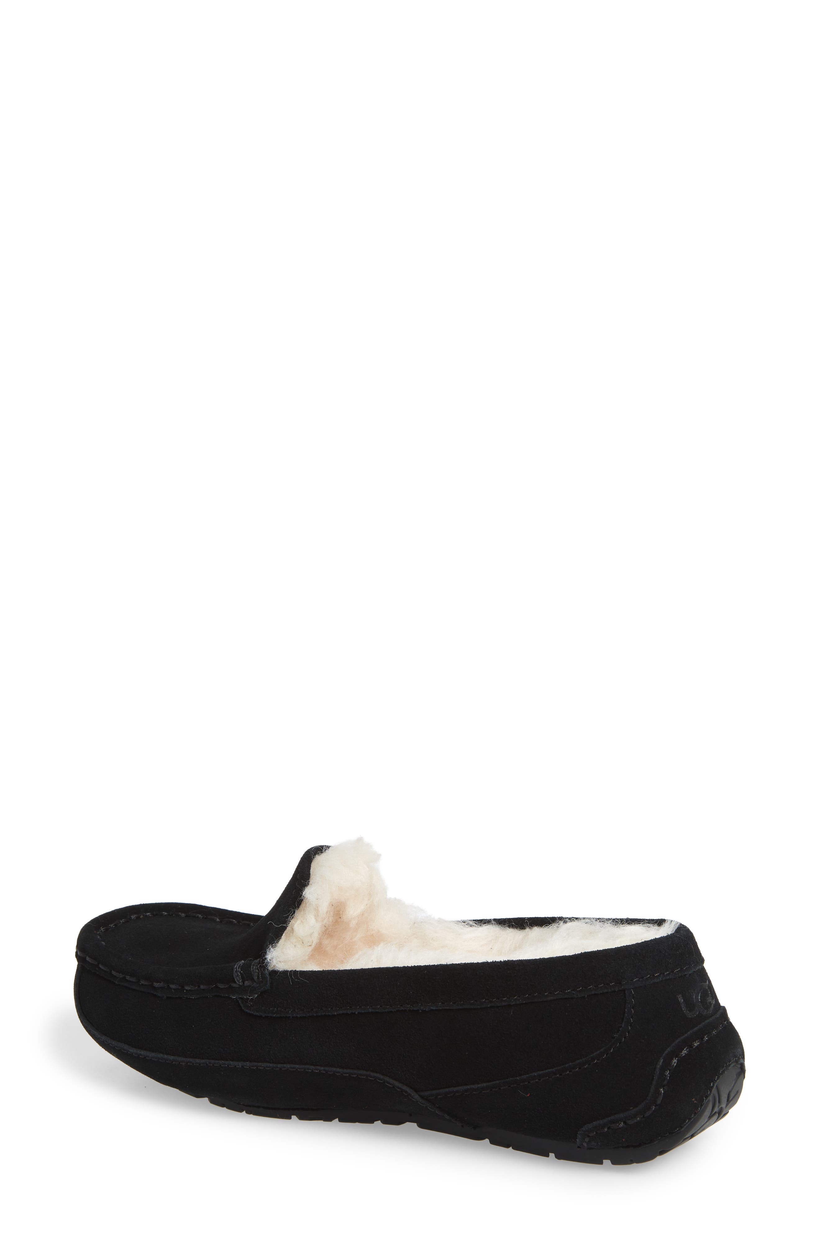 UGG<sup>®</sup> KIds' Ascot Slipper, Alternate, color, Black Suede