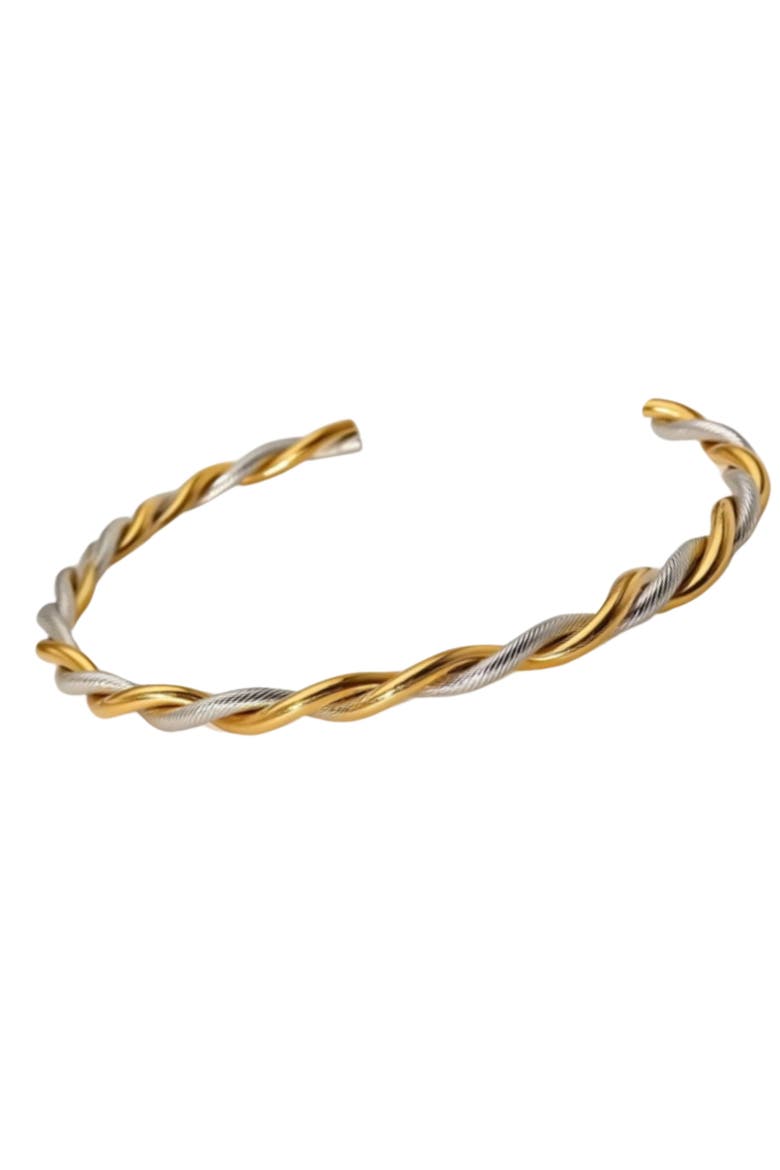 Waterproof Love Twist Bracelet, Main, color, Gold