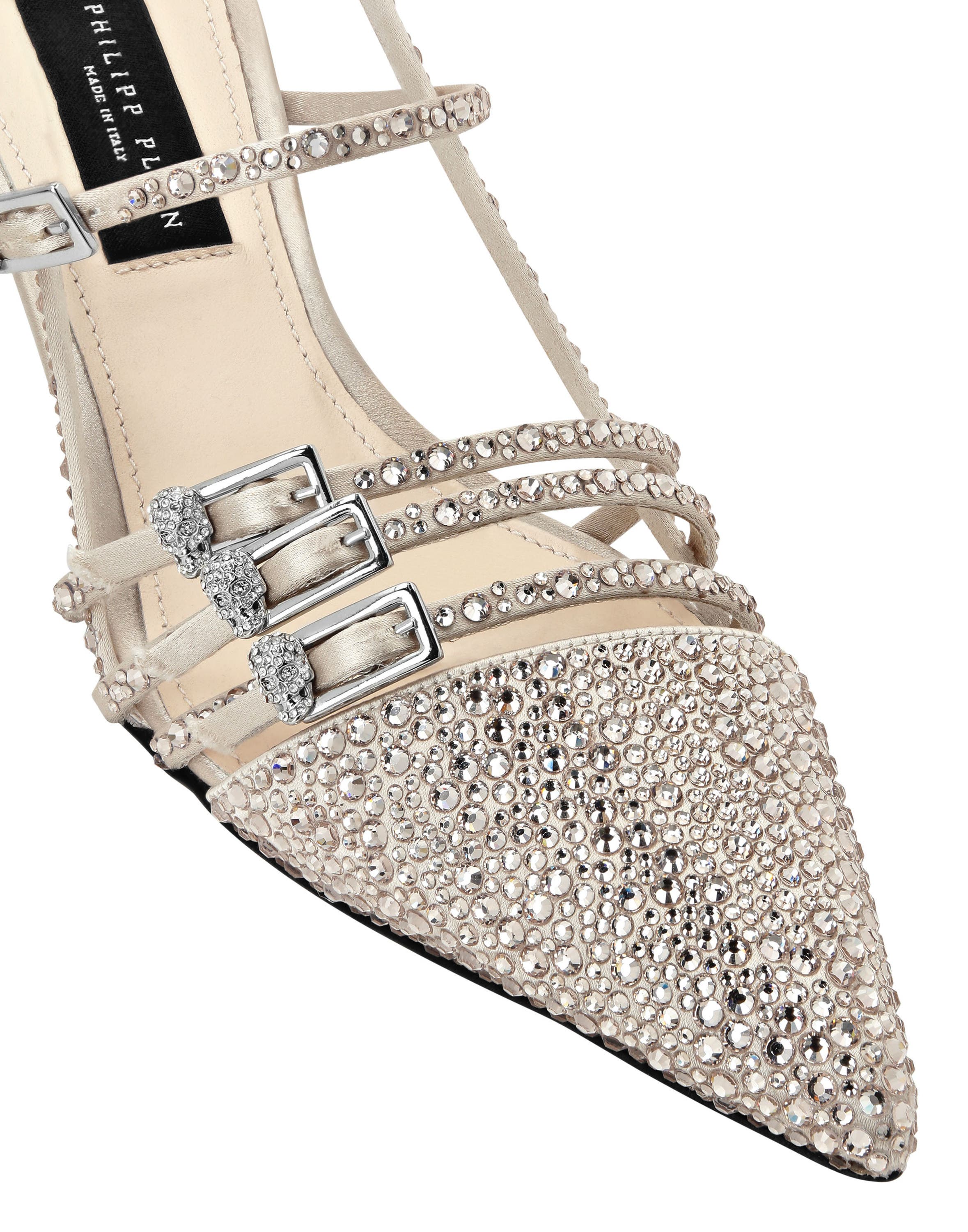 Multi-Strap Mid-Heel Slingbacks 5 Mix Strass Women, Alternate, color, beige
