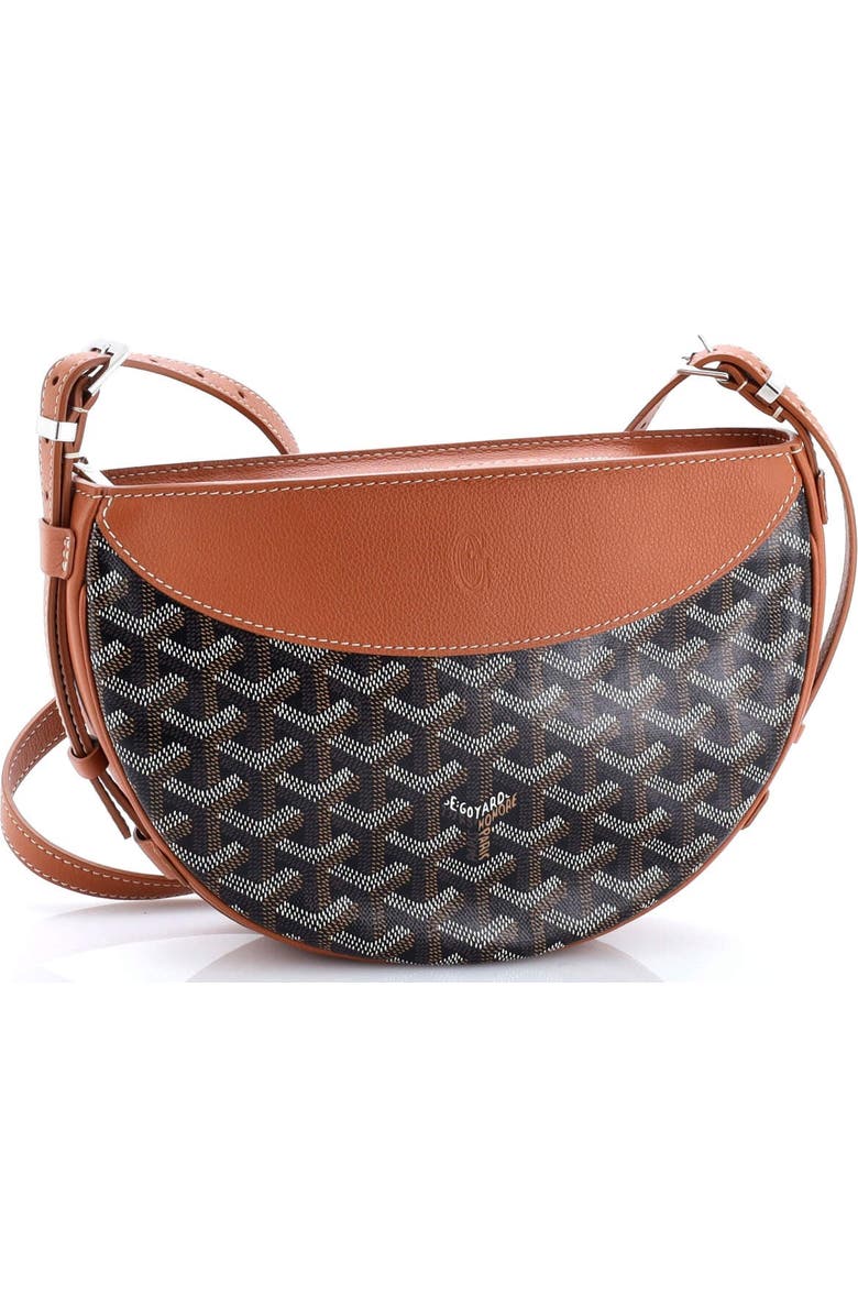 Pre-Owned Goyard Hirondelle Shoulder Bag Coated Canvas and Leather, Alternate, color, Brown