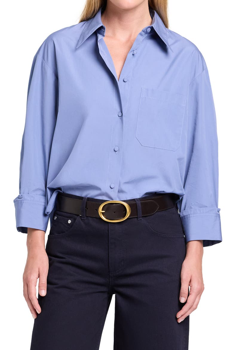 JD Cotton Shirt, Main, color, COUNTRY BLUE