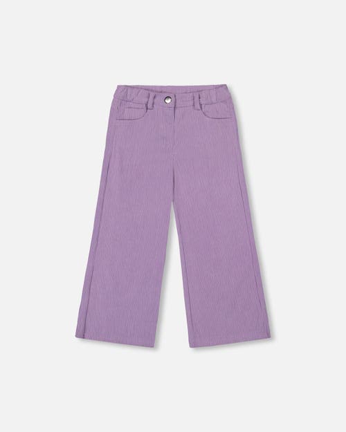 Deux Par Deux Wide Leg Corduroy Pants In Pink