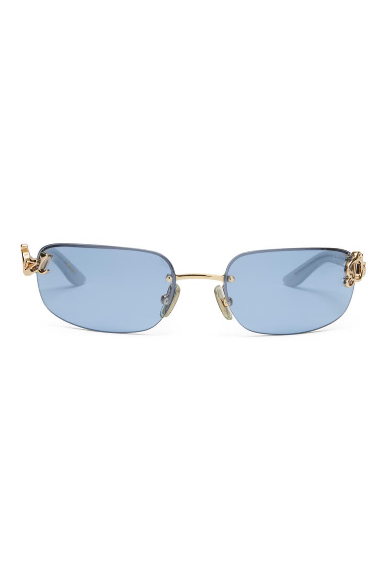 Bby Grl 65mm Oval Sunglasses, Main, color, BABY BLUE
