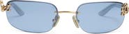 DEZI Bby Grl 65mm Oval Sunglasses