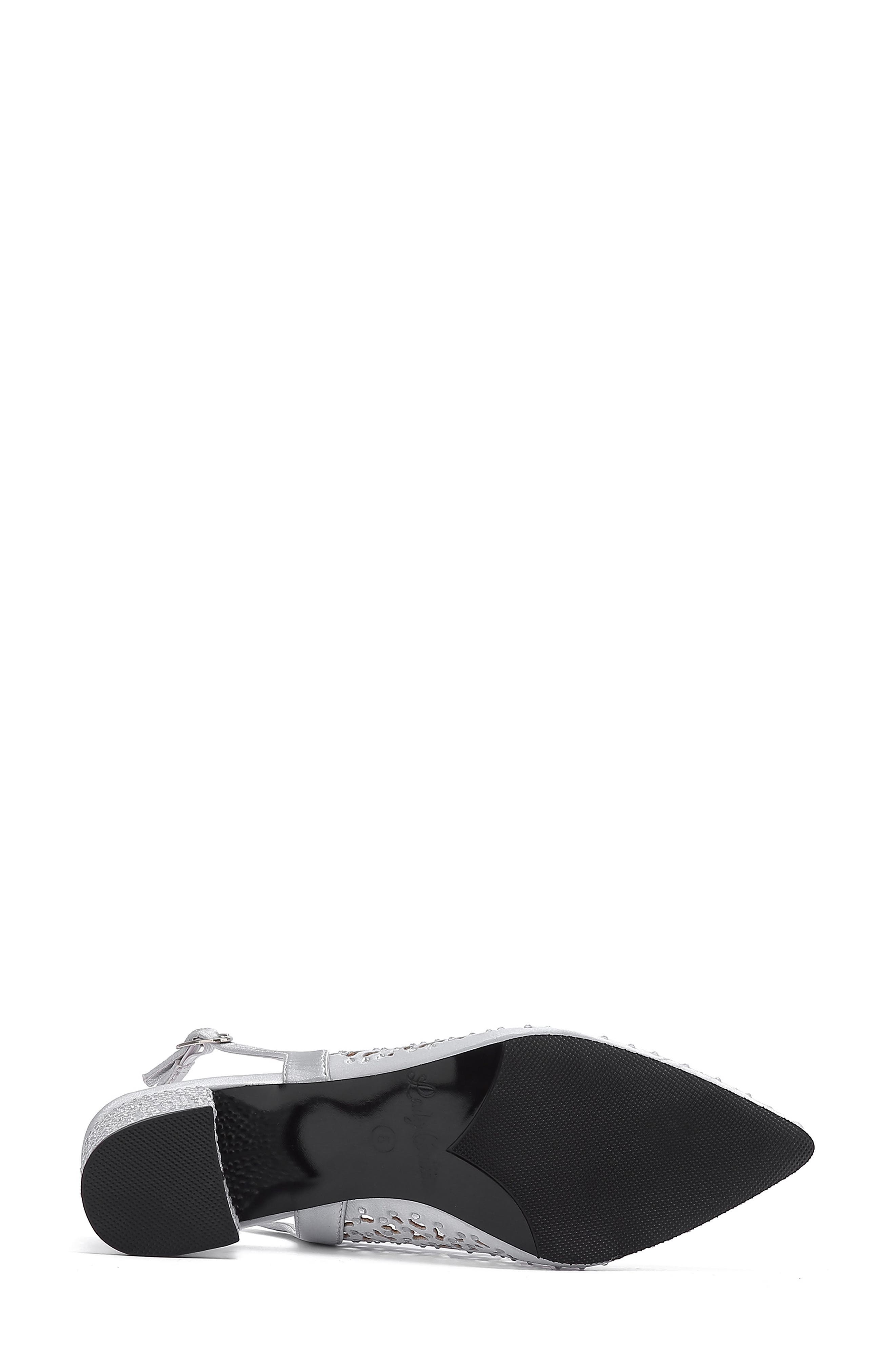 Donn Embellished Slingback Pump, Alternate, color, SILVER