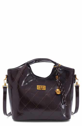 Quilted Faux Leather Handle Bag