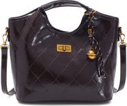 Adornia Quilted Faux Leather Handle Bag