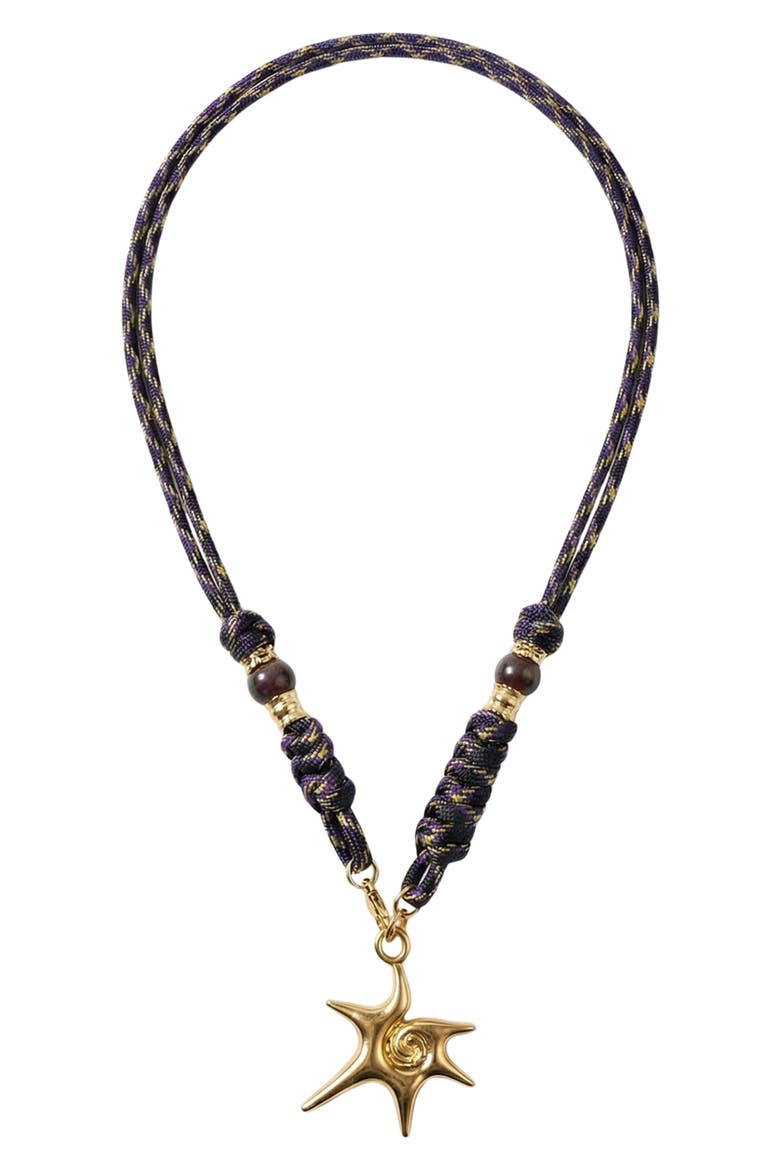 Spark Rope Pendant Necklace, Main, color, GOLD