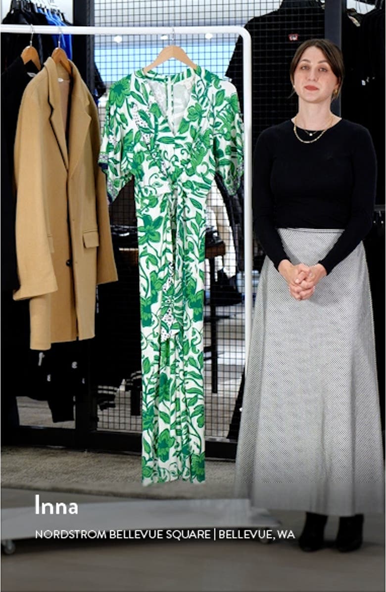 Wisteria Tie Front Maxi Dress, sales video thumbnail