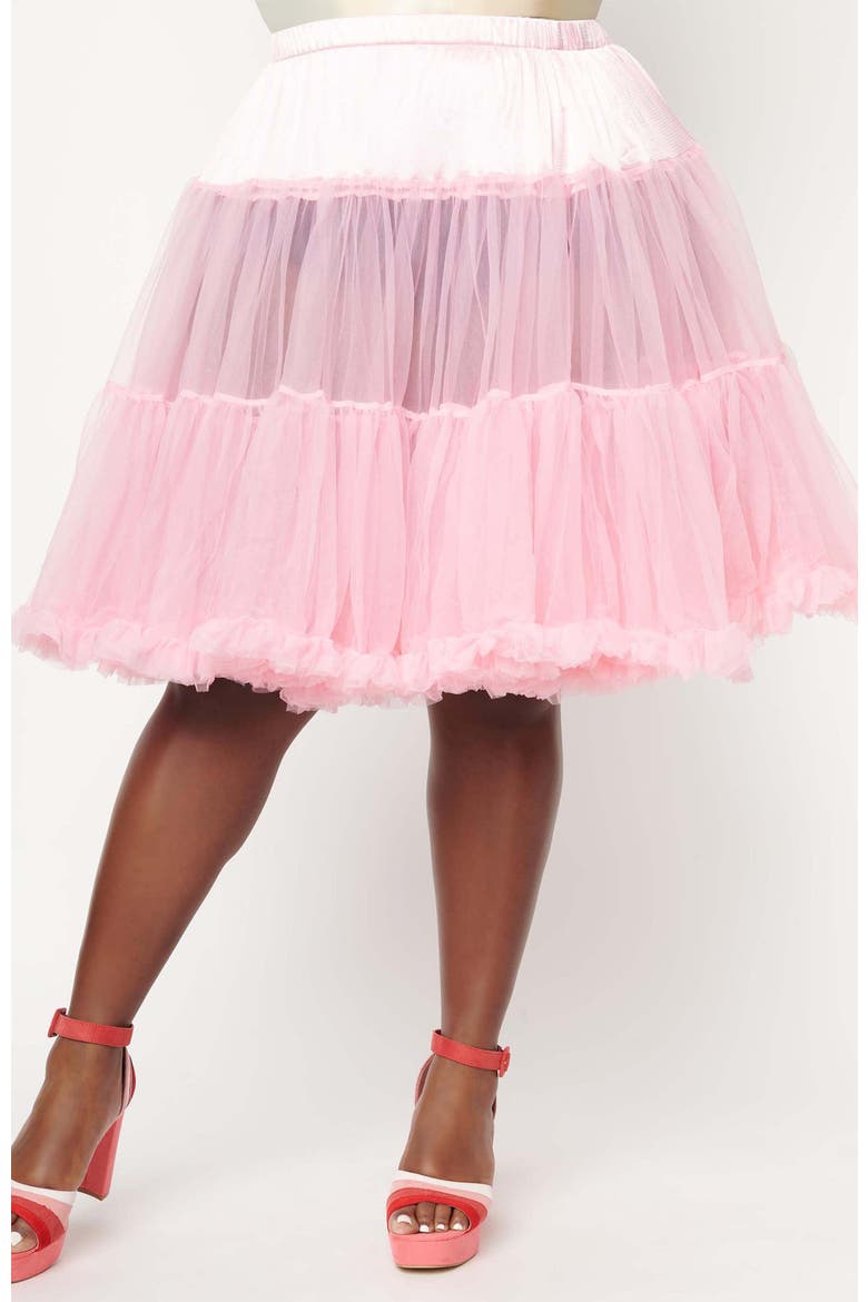 Plus Size Ruffled Petticoat Crinoline, Main, color, Light Pink