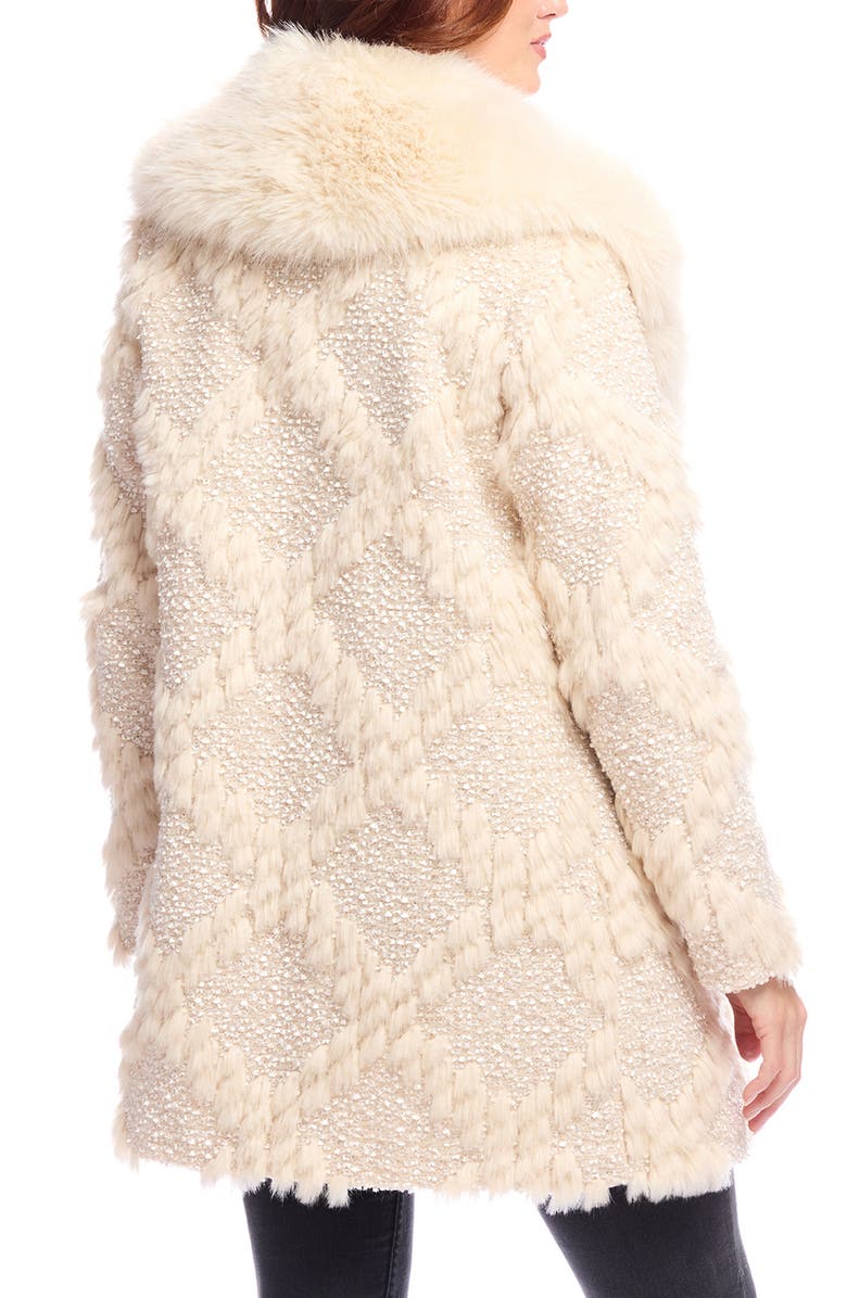 DONNA SALYERS FABULOUS FURS Isla Shawl Collar Faux Fur Coat, Alternate, color, 