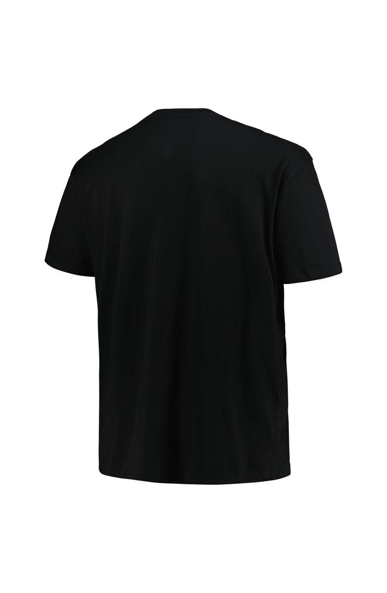 Mitchell & Ness Men's Mitchell & Ness Black Atlanta Hawks Big & Tall Hardwood Classics Vintage Logo T-Shirt, Alternate, color, Black