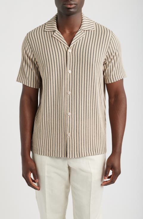 Griff Stripe Camp Shirt