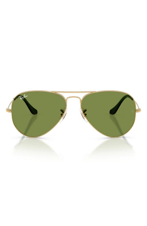 58mm Aviator Sunglasses