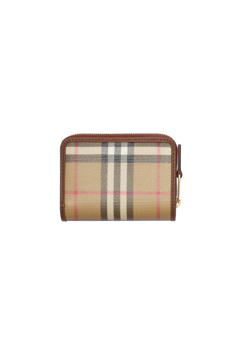 Small Check Zip Wallet, Alternate, color, Archive beige