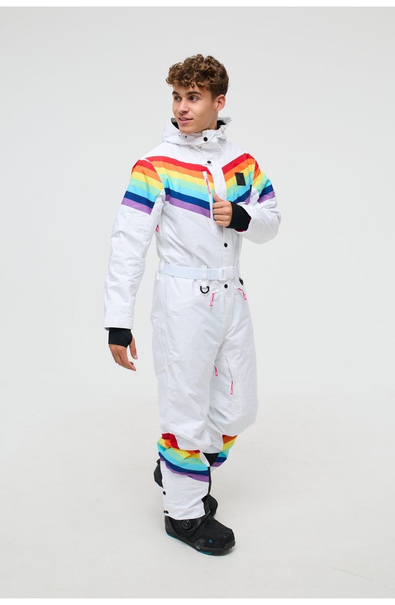 OOSC Rainbow Road Ski Suit - Mens, Alternate, color, Multi-Colour