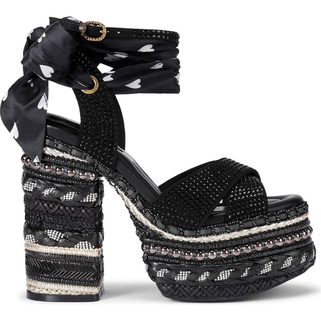 Kurt Geiger London Chelsea Platform Sandal In Black