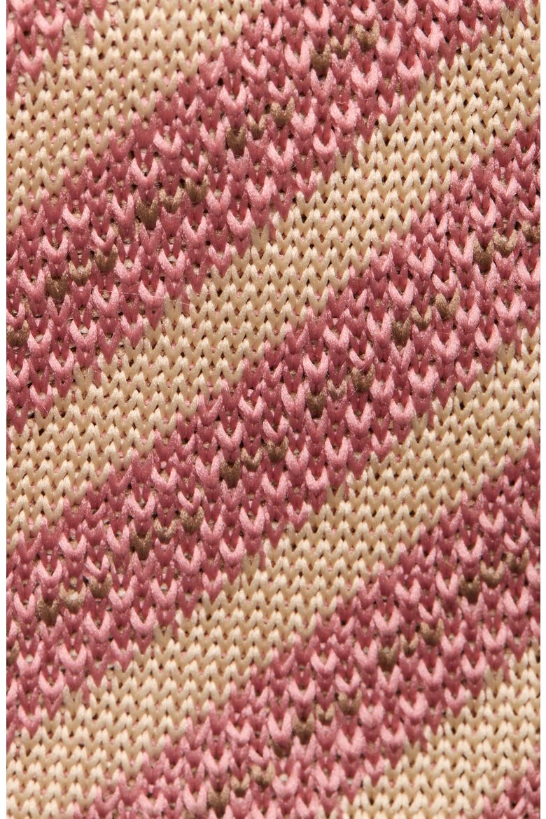 Stanley Stripe Knit Tie, Alternate, color, BLUSH CREAMY PINK