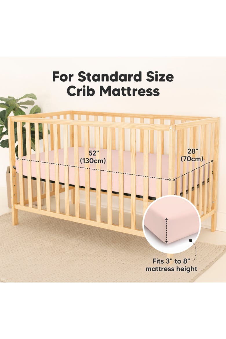 2-Pack Isla [Protect+] Waterproof Crib Sheets, Alternate, color, Cameo