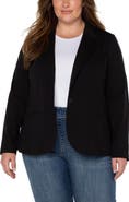 Liverpool Los Angeles Fitted One-Button Blazer