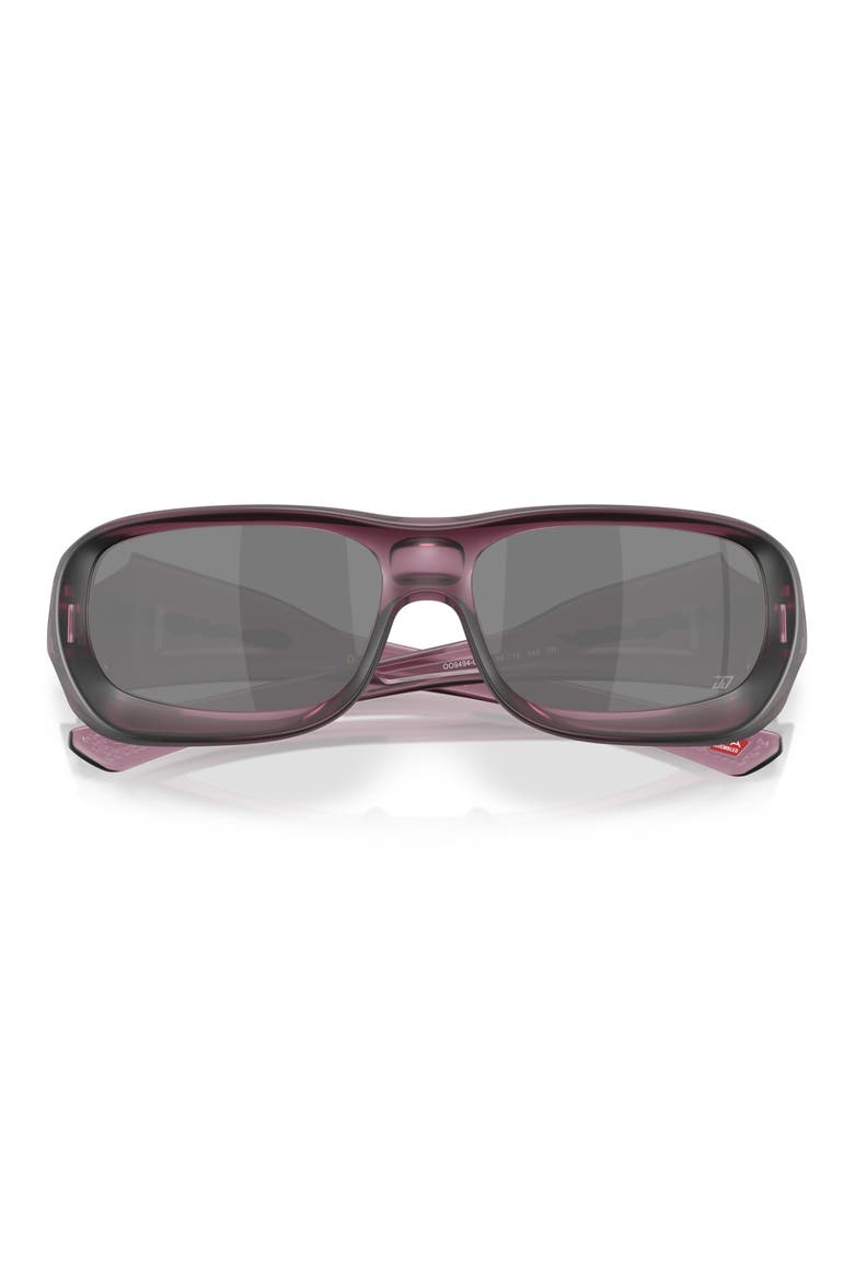De Soto 59mm Prizm Rectangular Sunglasses, Alternate, color, MATTE INDIGO / PRIZM BLACK