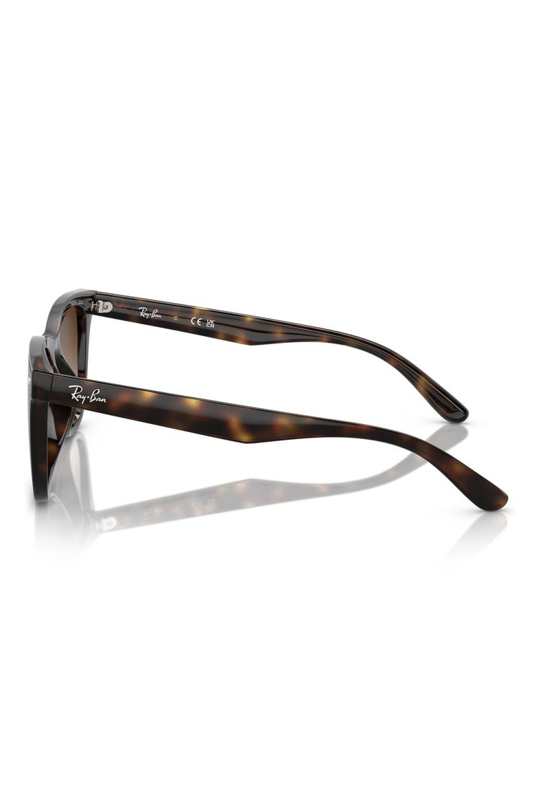 65mm Gradient Oversize Square Sunglasses, Alternate, color, HAVANA