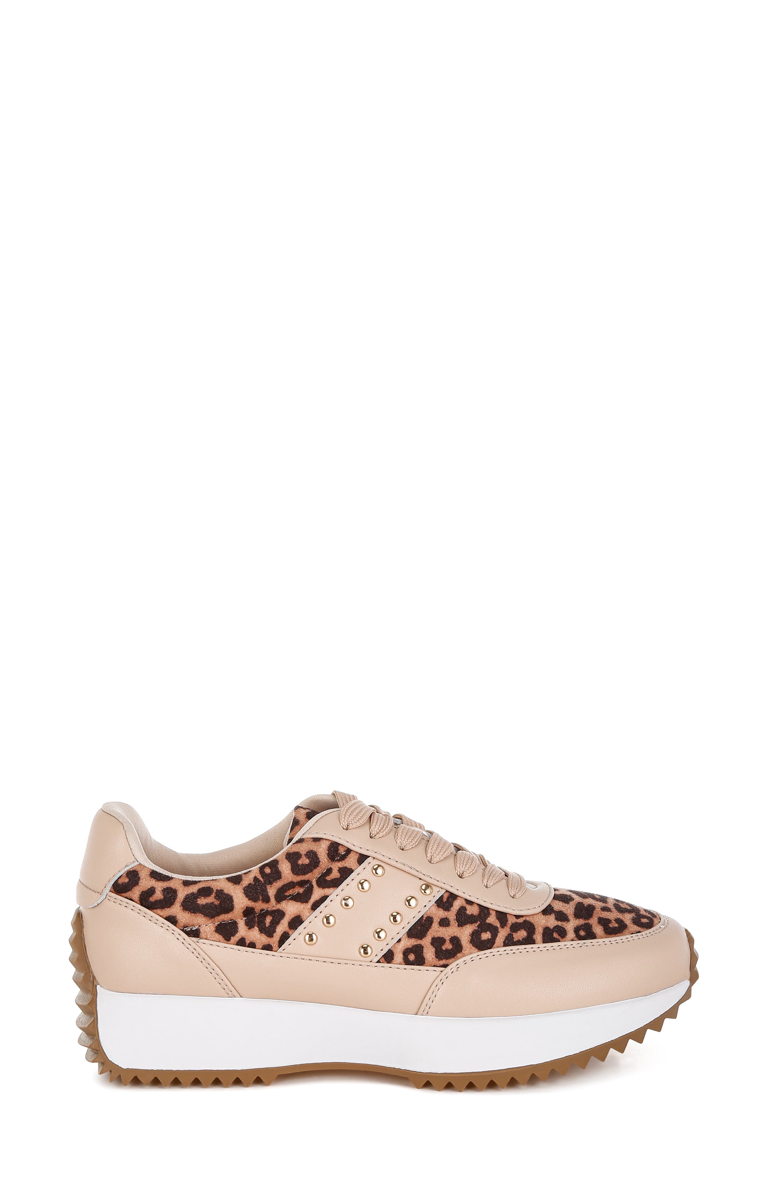 Rag & Co Lepark Studded Sneaker, Alternate, color, Beige