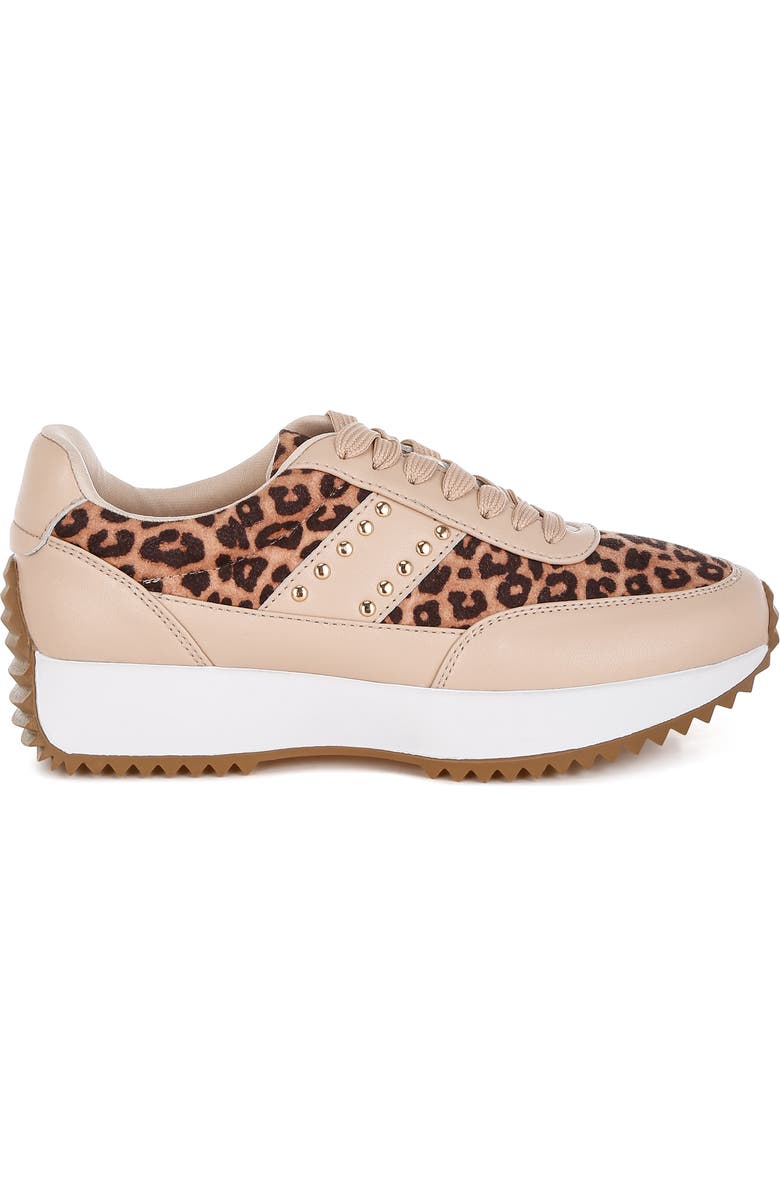 Rag & Co Lepark Studded Sneaker, Alternate, color, Beige