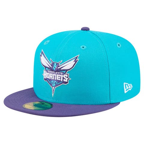 Men's New Era Teal Charlotte Hornets Two-Tone 59FIFTY Fitted Hat