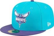 New Era Men's New Era Teal Charlotte Hornets Two-Tone 59FIFTY Fitted Hat
