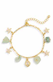 EYE CANDY LOS ANGELES Esra Druzy Charm Bracelet