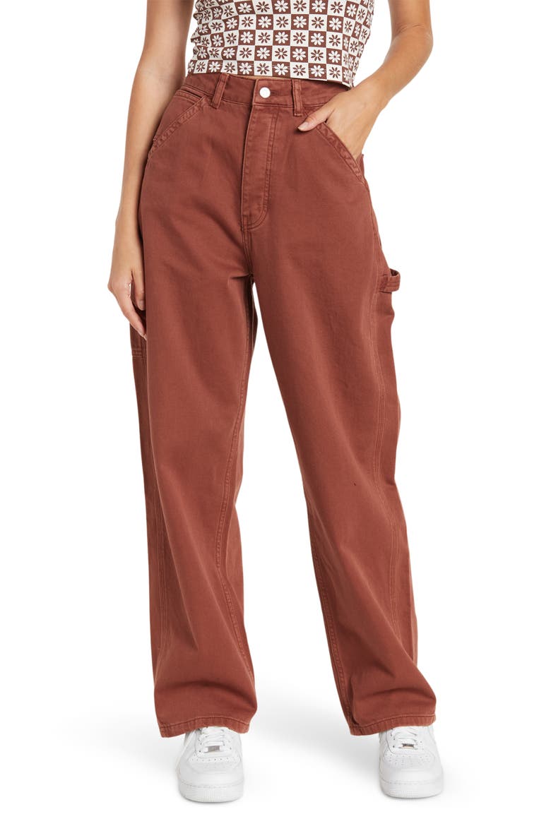 Oversized Mom Jeans, Main, color, COPPER