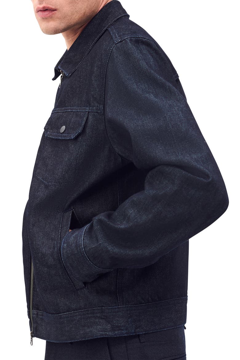 Beau Denim Trucker Jacket, Alternate, color, RESIN RINSE