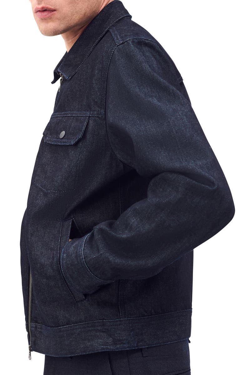 rag & bone Beau Denim Trucker Jacket, Alternate, color, Resin Rinse
