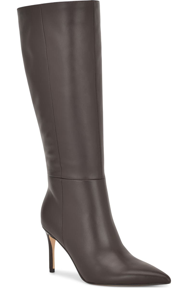 Nine West Cook Pointed Toe Knee High Boot, Main, color, Dark Brown