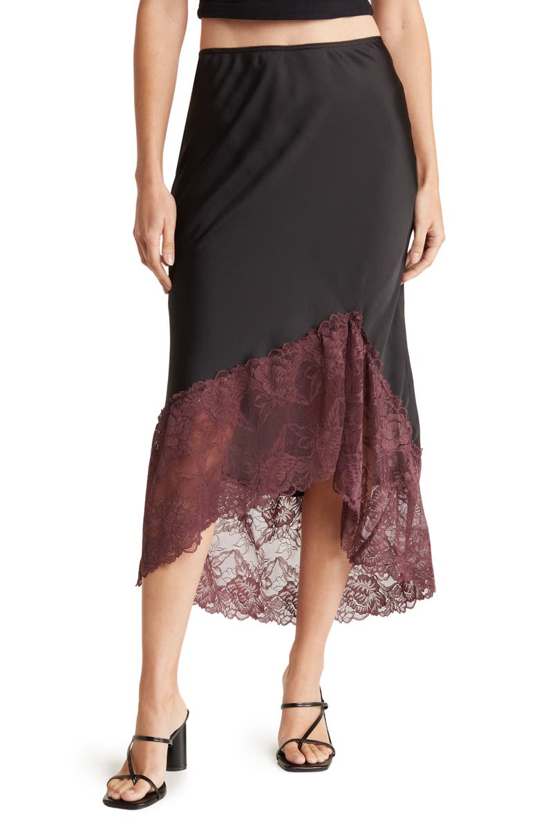 Free People Heart Eyes Lace Half Slip, Alternate, color,