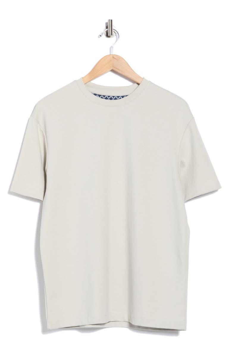 DENIM AND FLOWER Midweight Stretch Cotton T-Shirt, Main, color, Sand