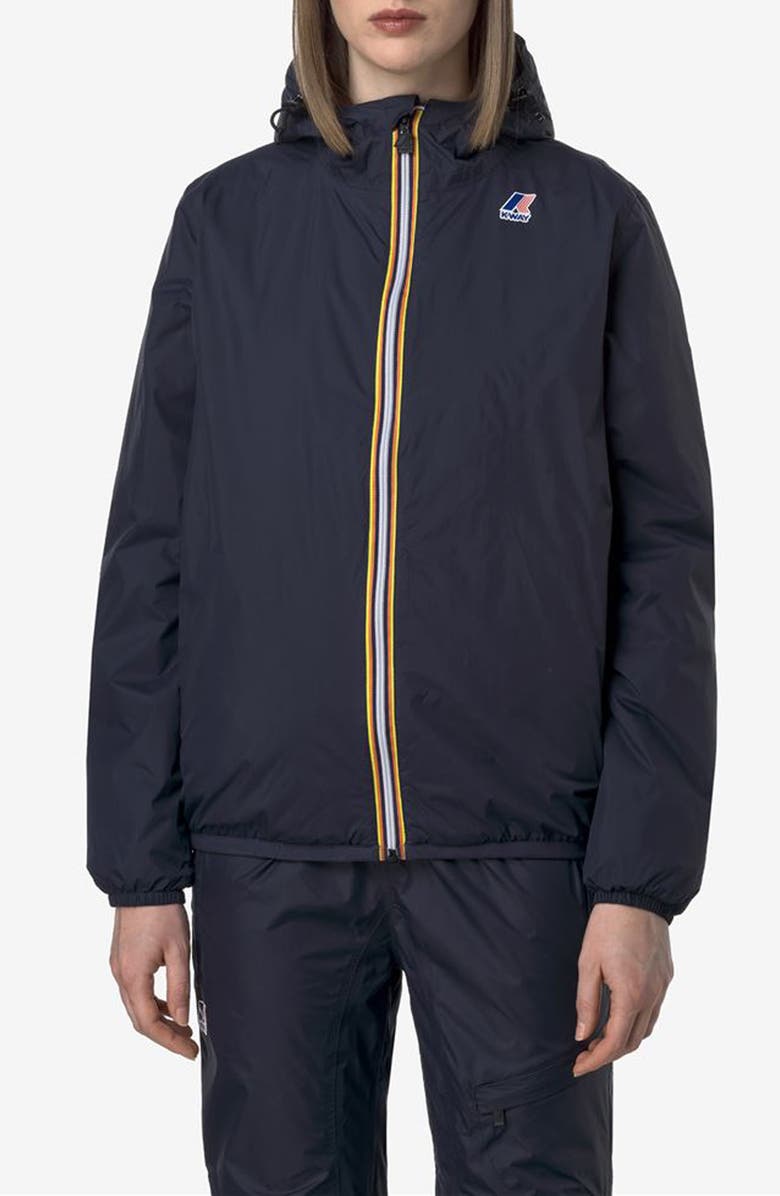 K-Way Le Vrai 4.0 Claude Warm Water Repellent Jacket, Main, color, Blue Deep Cobalt