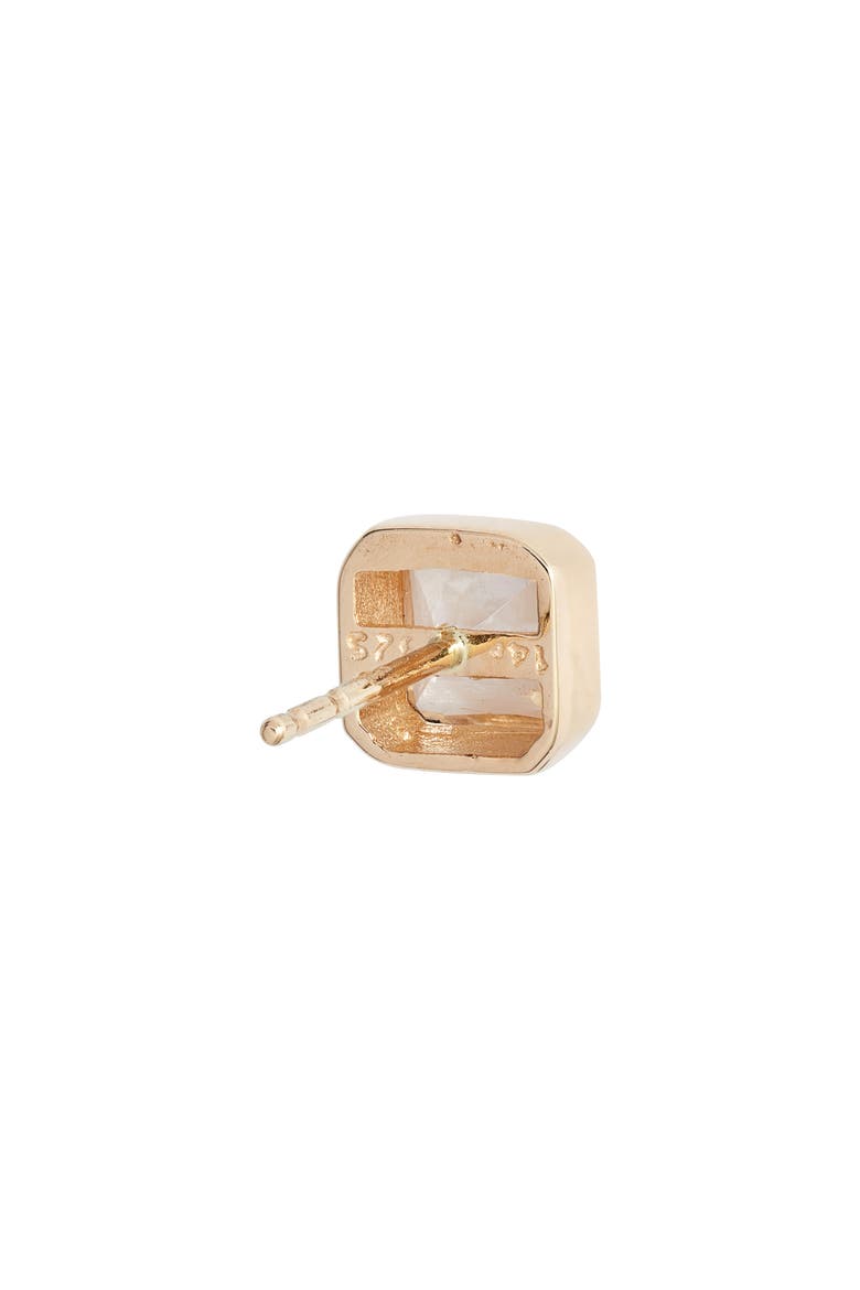 Cleo Jaeda Square Topaz Stud Earrings, Alternate, color, YELLOW GOLD