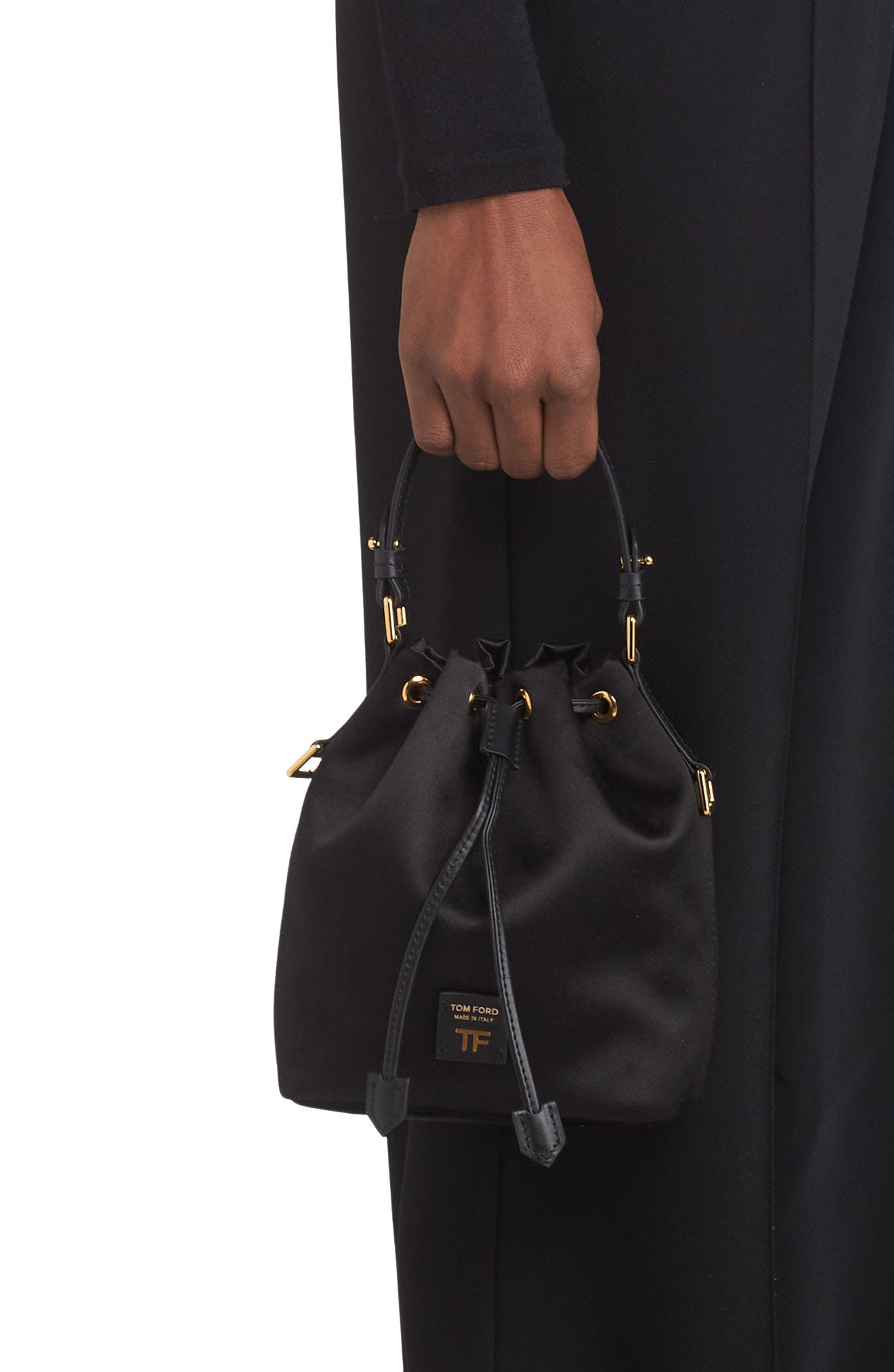 TOM FORD Small Disco Bucket Bag, Alternate, color, 