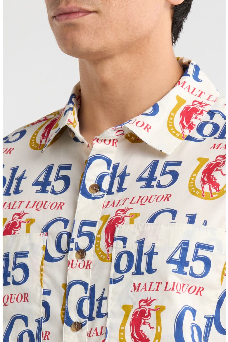 x Colt 45 Print Button-Up Shirt, Alternate, color, WHITE MULTI