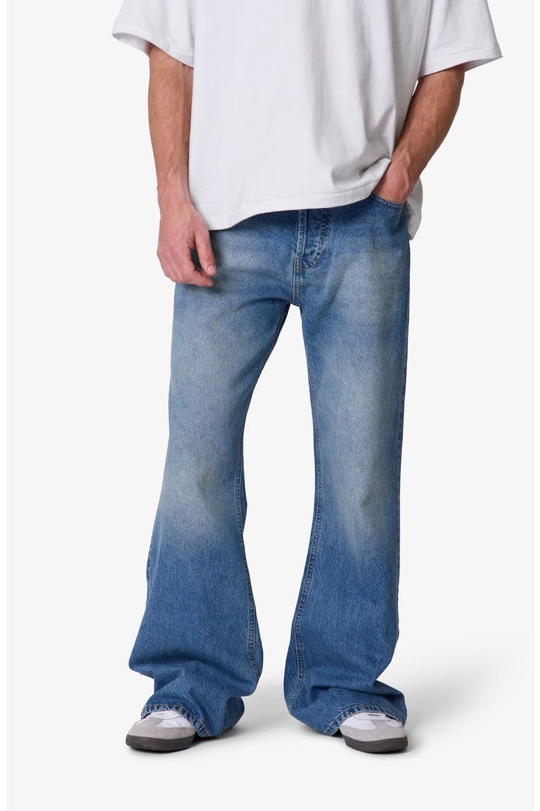Kick Flare Jeans, Alternate, color, WASHED BLUE