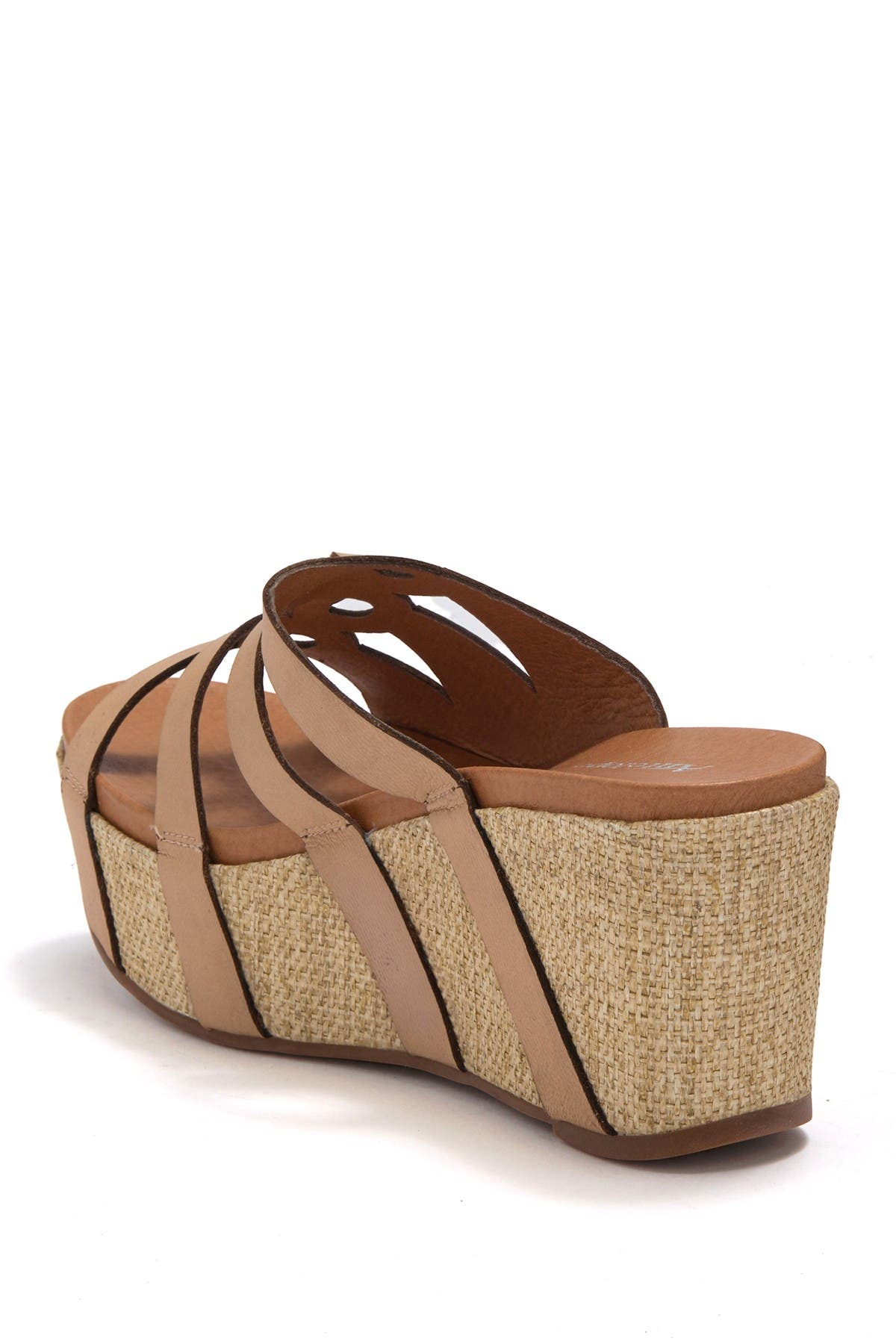 ANTELOPE Leather Slit Cork Wedge Sandal, Alternate, color, 