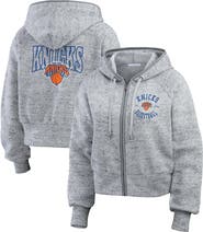WEAR by Erin Andrews Women's WEAR by Erin Andrews Heather Gray New York Knicks Speckled Radiator Full-Zip Hoodie