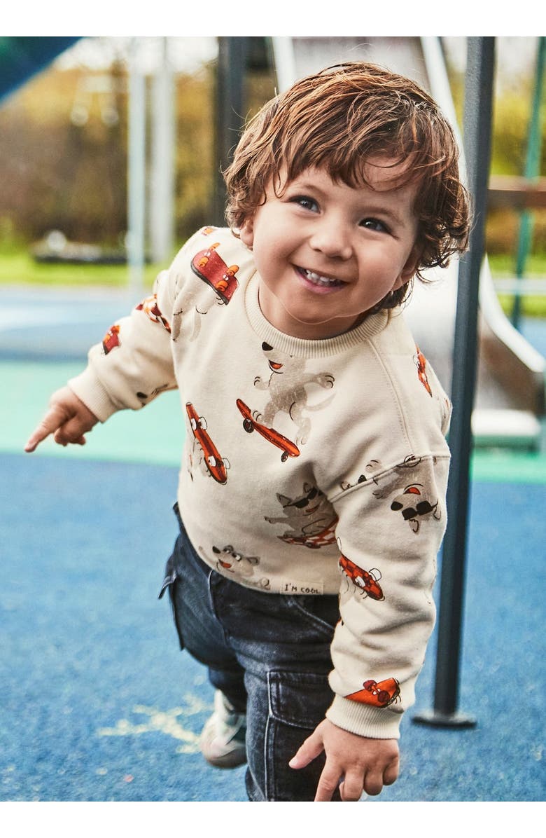 Mayoral Printed Sweatshirt, Alternate, color, Cream